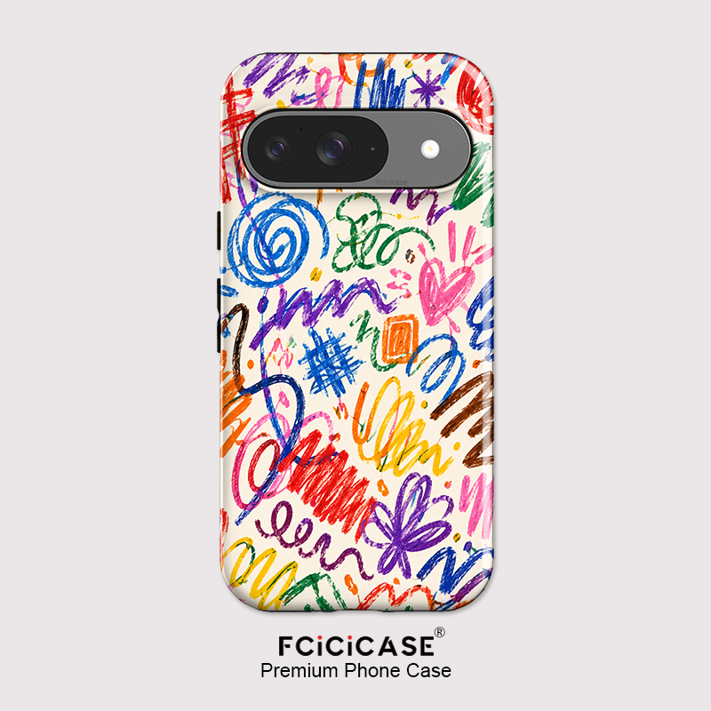 Google Pixel 9 - Fcicicase Sanatsal Resimli Telefon Kılıfı Google
