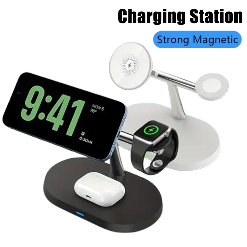 Wireless Charger Watch - 3'ü 1 Arada Opansten Manyetik Kablosuz