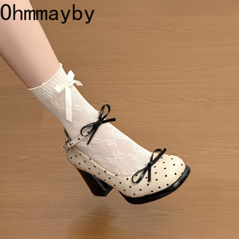 Leather Classic Strap - Platform Kalın Topuklu Kadın Mary Jane