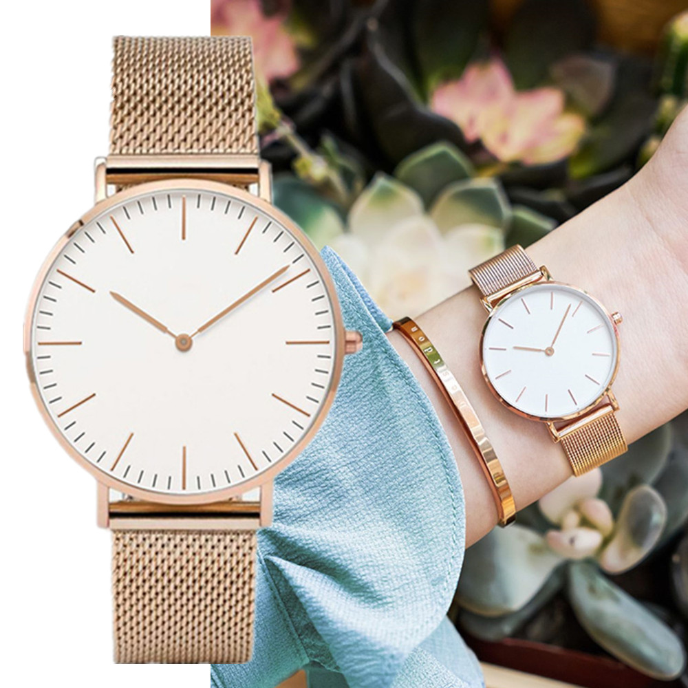 Stainless Mesh Band - Üst Marka Lüks Saatler Kadın Moda