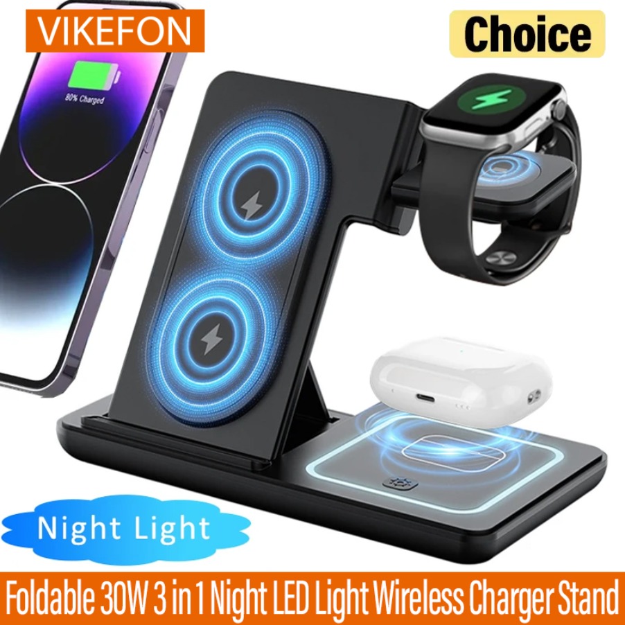 Smartwatch Ac - 3'ü 1 Arada Katlanabilir Gece LED