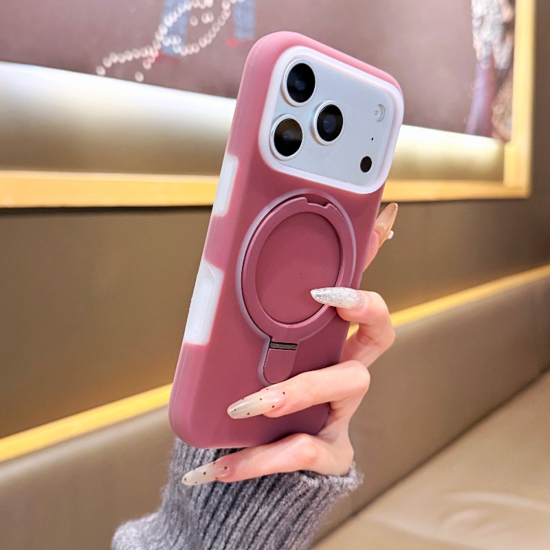 Magnetic Charging Stand - Lüks Renkli Jöle Metal Halka Standlı