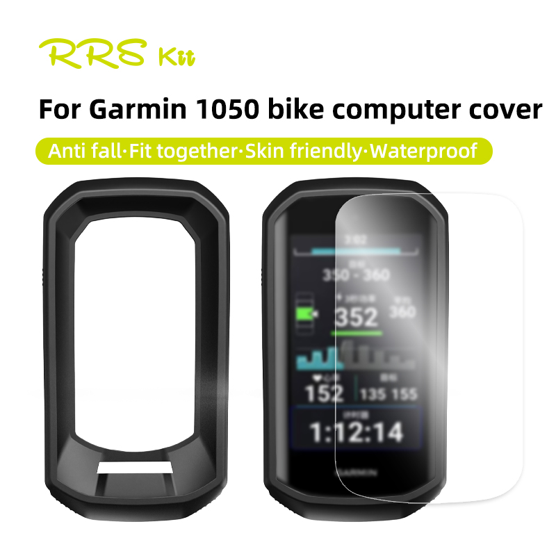 Screen Protector Film - Garmin 1050 bisiklet bilgisayar için silikon