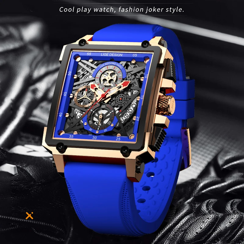 LIGE erkek spor kronograf kol  - Silicone Band Replacement incelemesi ve fiyatı