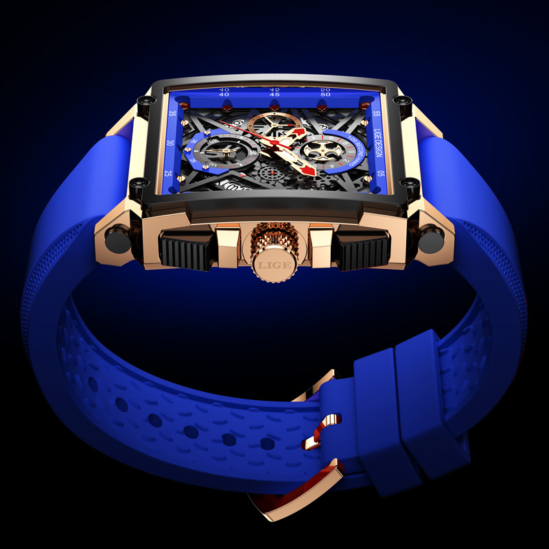 LIGE erkek spor kronograf kol  - Silicone Band Replacement incelemesi ve fiyatı