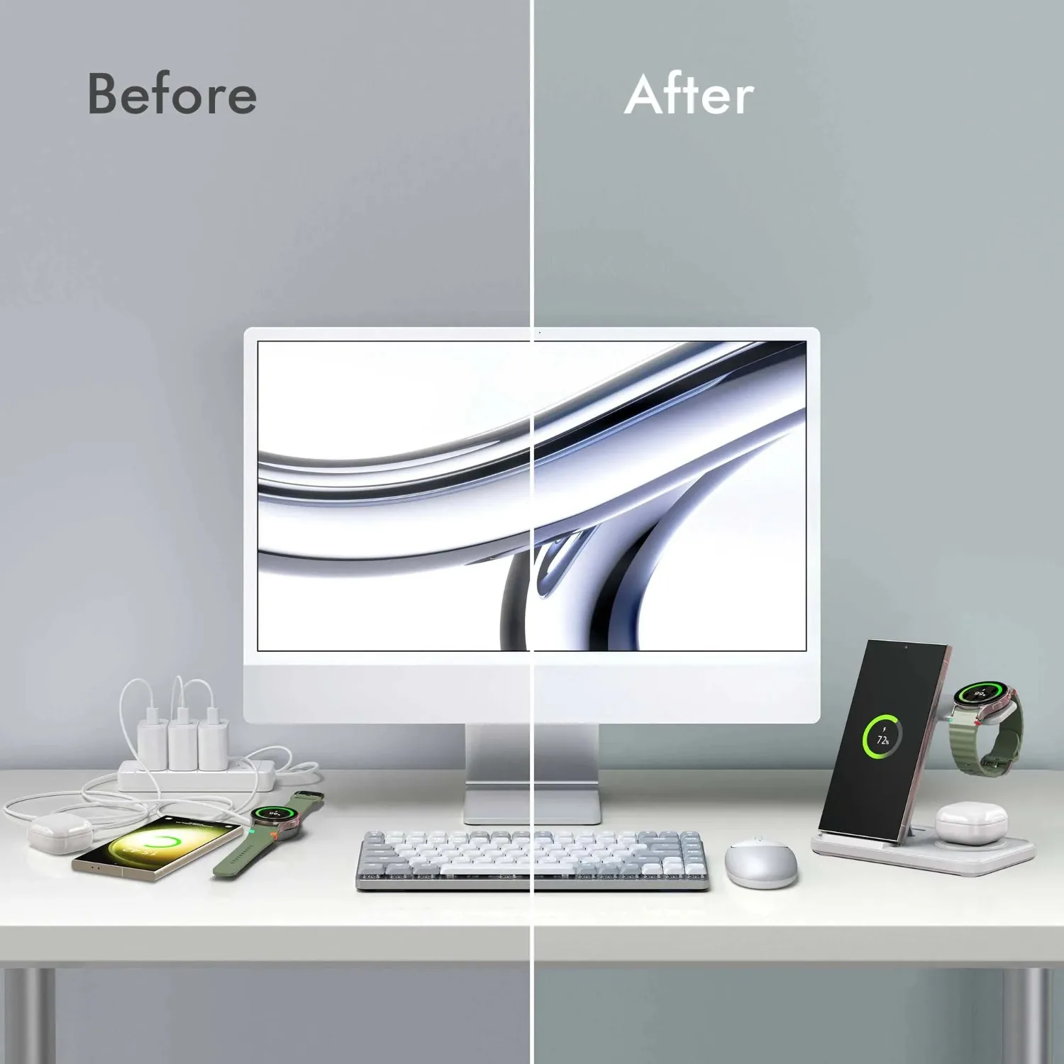 Samsung S25 S24 S23 S22 Galaxy - Wireless Charger Watch incelemesi ve fiyatı