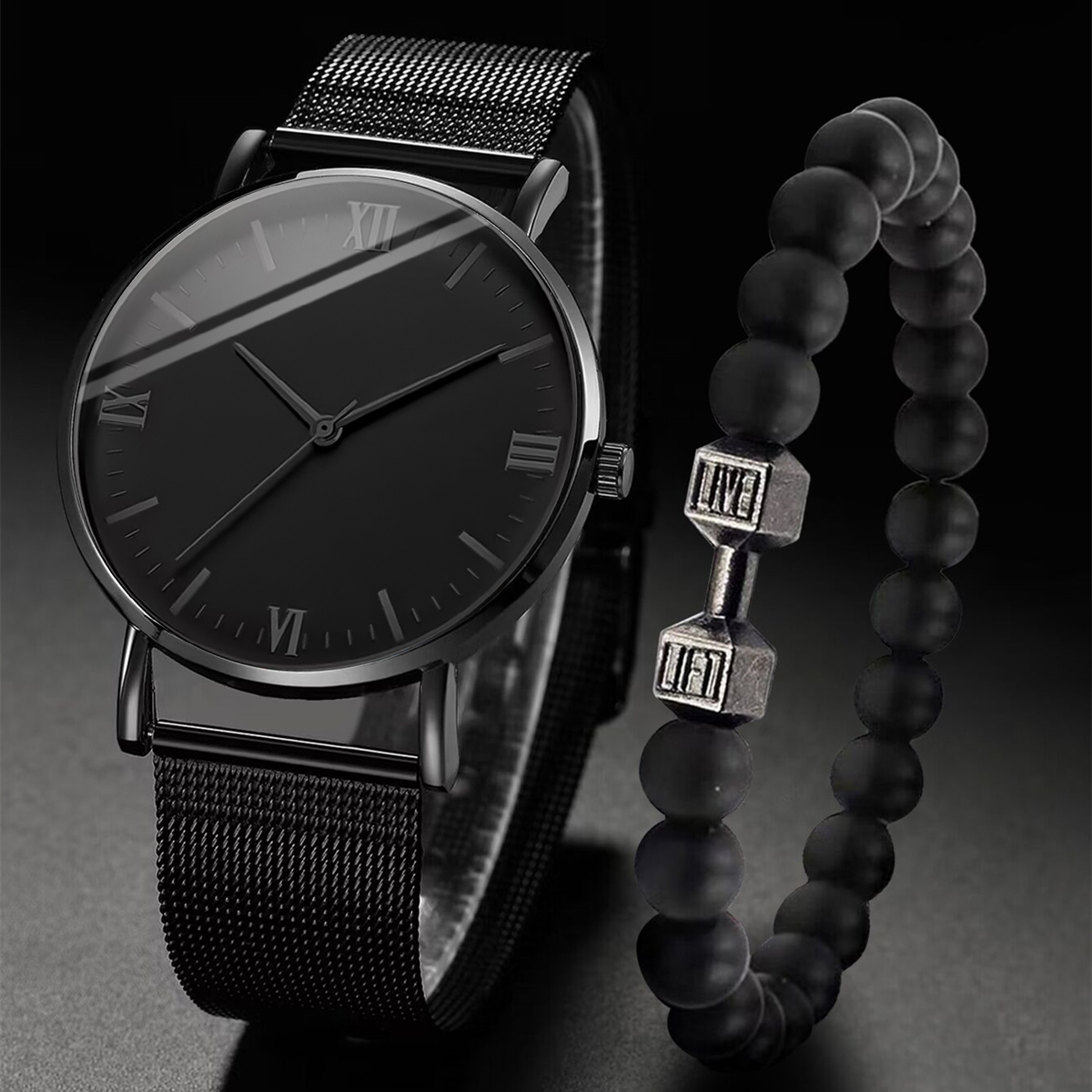 2 adet erkek saati moda Roma k - Stainless Mesh Band incelemesi ve fiyatı