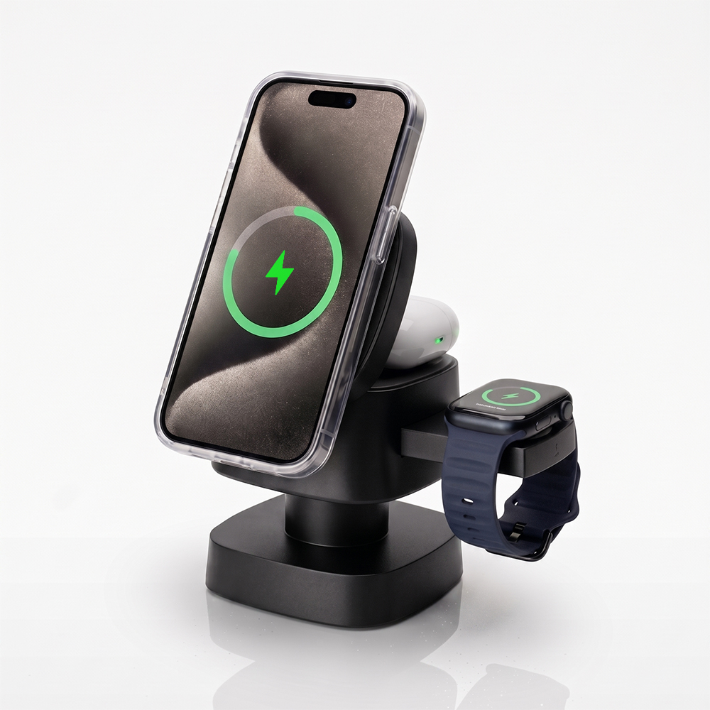 Qi2.2 25W 4'ü 1 Arada Manyetik - Wireless Charger Watch incelemesi ve fiyatı