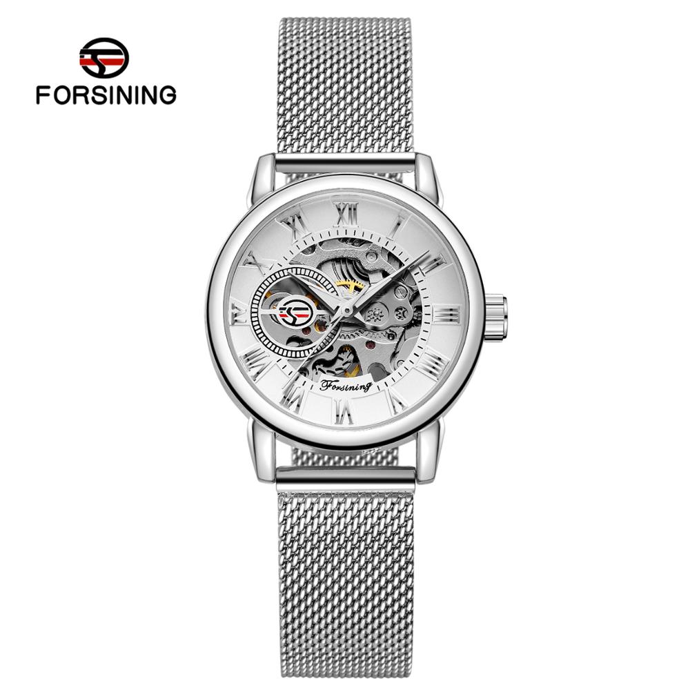 Reloj Mujer FORSINING moda kad - Stainless Mesh Band incelemesi ve fiyatı