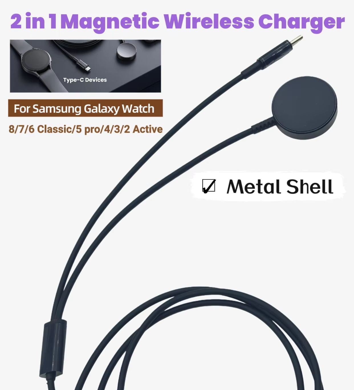 Samsung Galaxy Watch 8/7/6/5/5 - Wireless Charger Watch incelemesi ve fiyatı