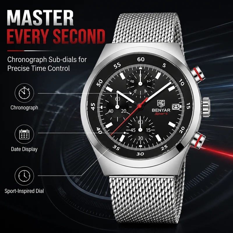 BENYAR 2026 Yeni Lüks Marka Er - Stainless Mesh Band incelemesi ve fiyatı