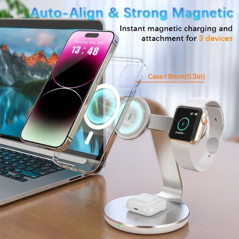 3'ü 1 Arada Kablosuz Şarj Stan - Wireless Charger Watch incelemesi ve fiyatı