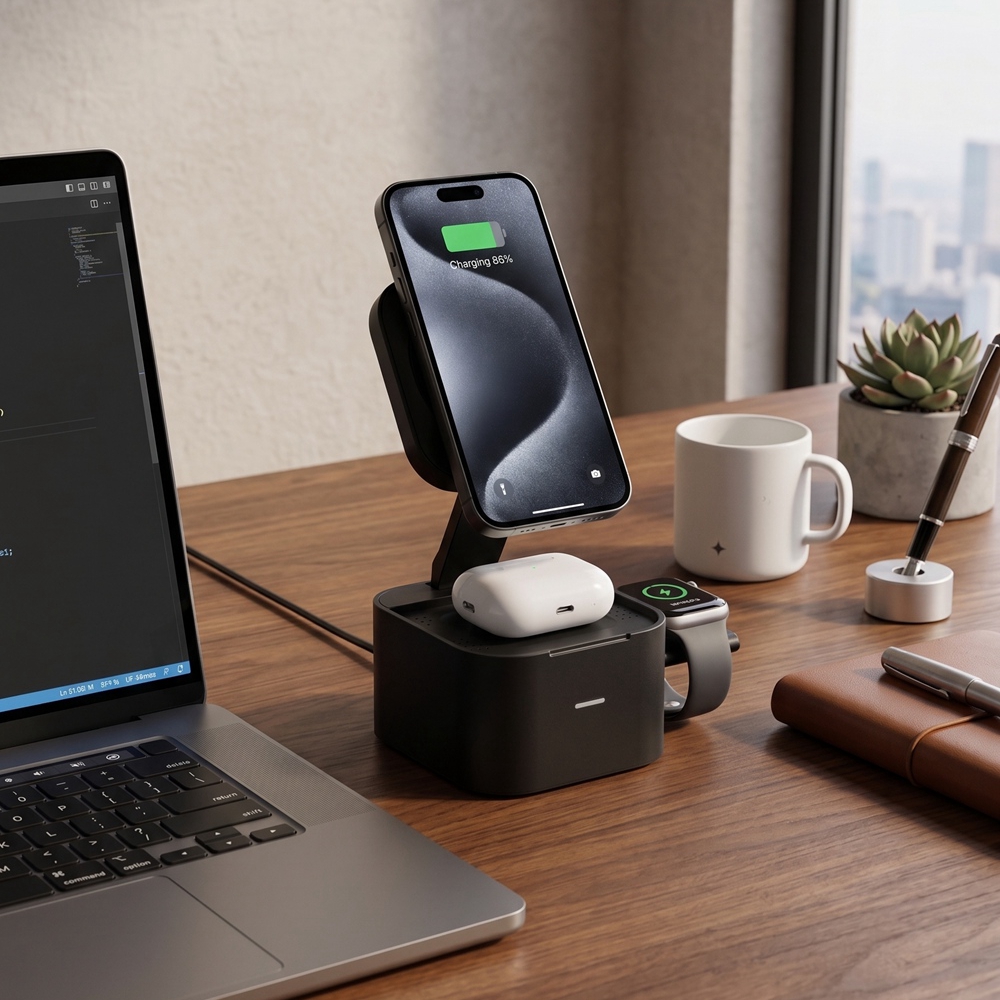 Qi2.2 3'ü 1 Arada Manyetik Kab - Wireless Charger Watch incelemesi ve fiyatı