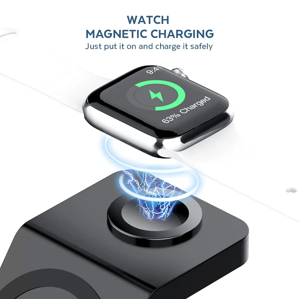 3'ü 1 Arada Kablosuz Şarj Stan - Smartwatch Ac incelemesi ve fiyatı