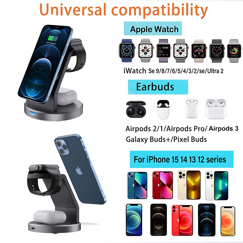 3'ü 1 Arada Kablosuz Şarj Stan - Smartwatch Ac incelemesi ve fiyatı